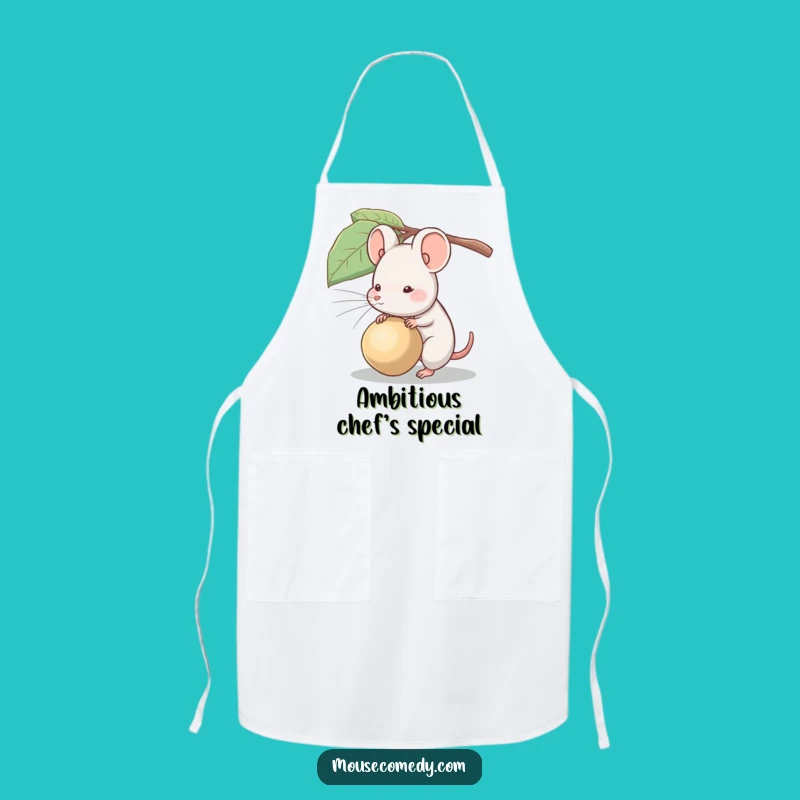 Funny Big Seed Mouse Apron: Cook with Ambitious Flair & Humor