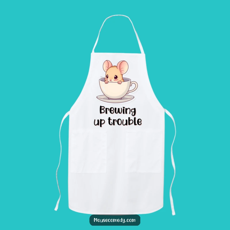 Funny Kawaii Mouse Apron - Kitchen Hideaway, Hilarious Chef's Gear