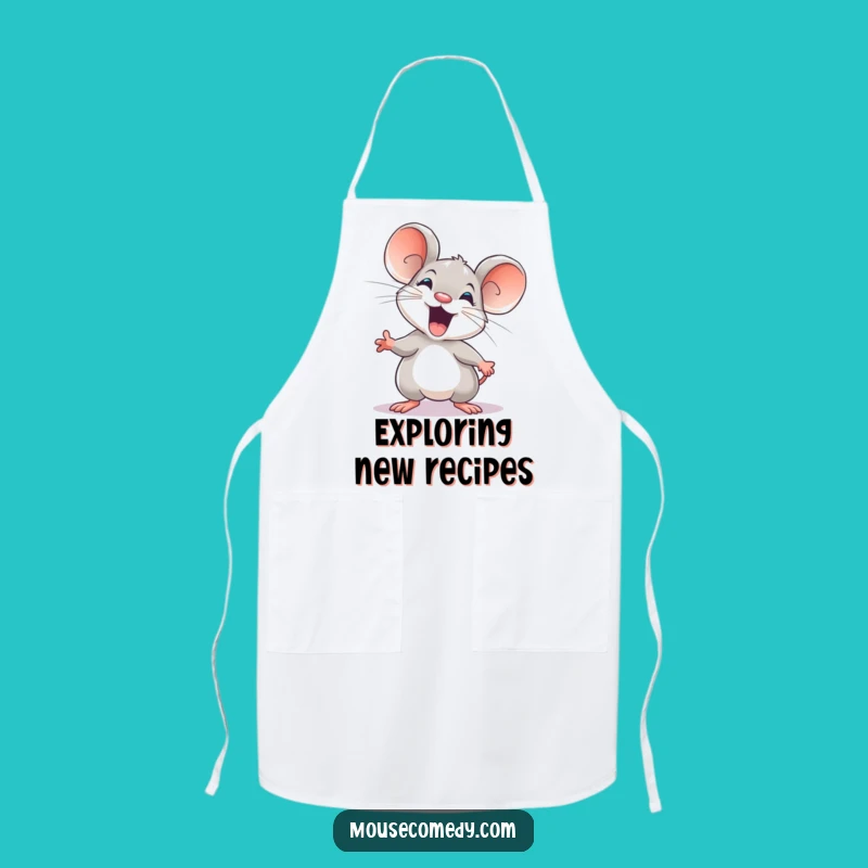 Funny Explorer Mouse Apron: Cook with Excitement!