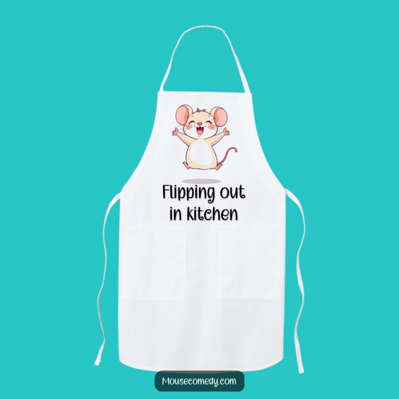 Funny Joyful Mouse Leap Apron: Cook with Glee, Perfect Funny Gift for Chefs!