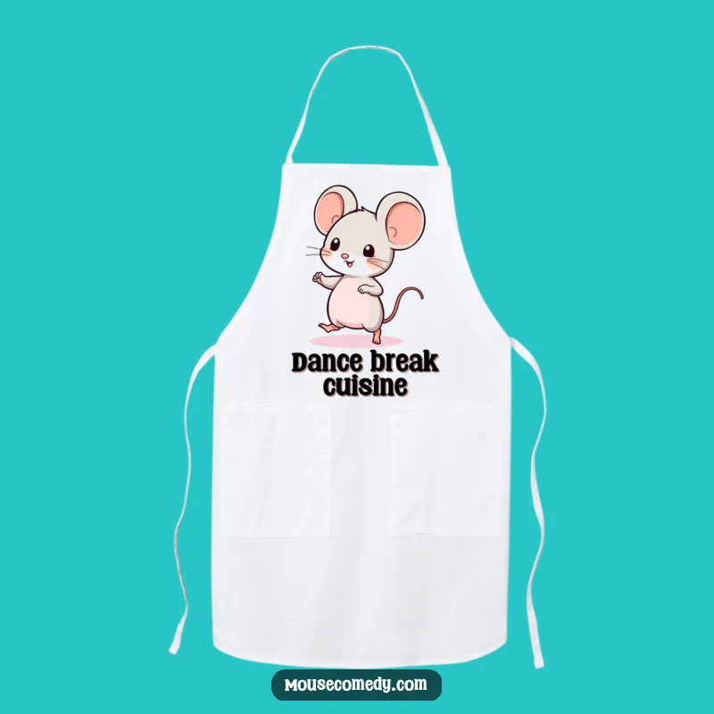 Funny Kawaii Mouse Dance Apron: Cook With Cute Charm