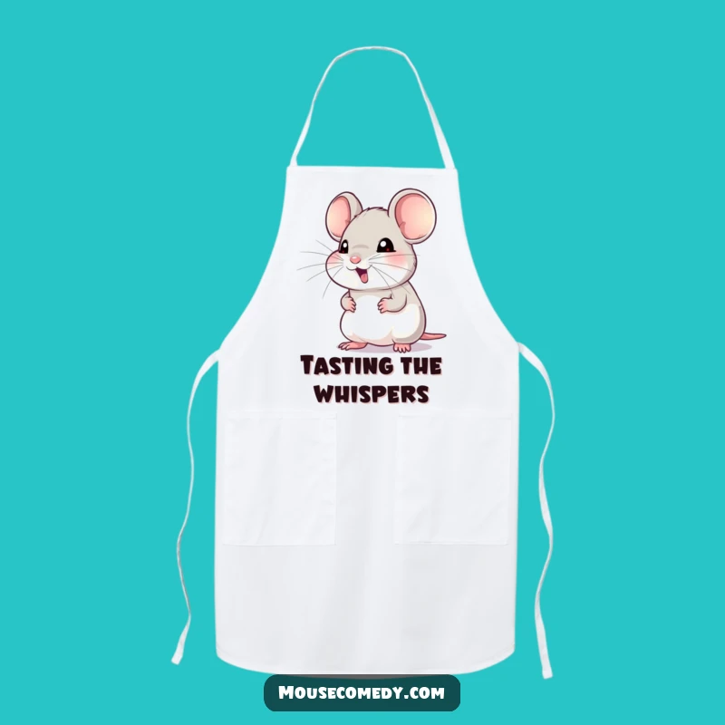 Funny Mouse Apron: Eager Whiskers - Kitchen Fun Gift!