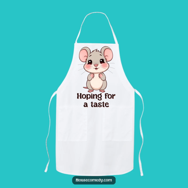 Funny Shy Mouse Apron: Cook with Gentle Charm