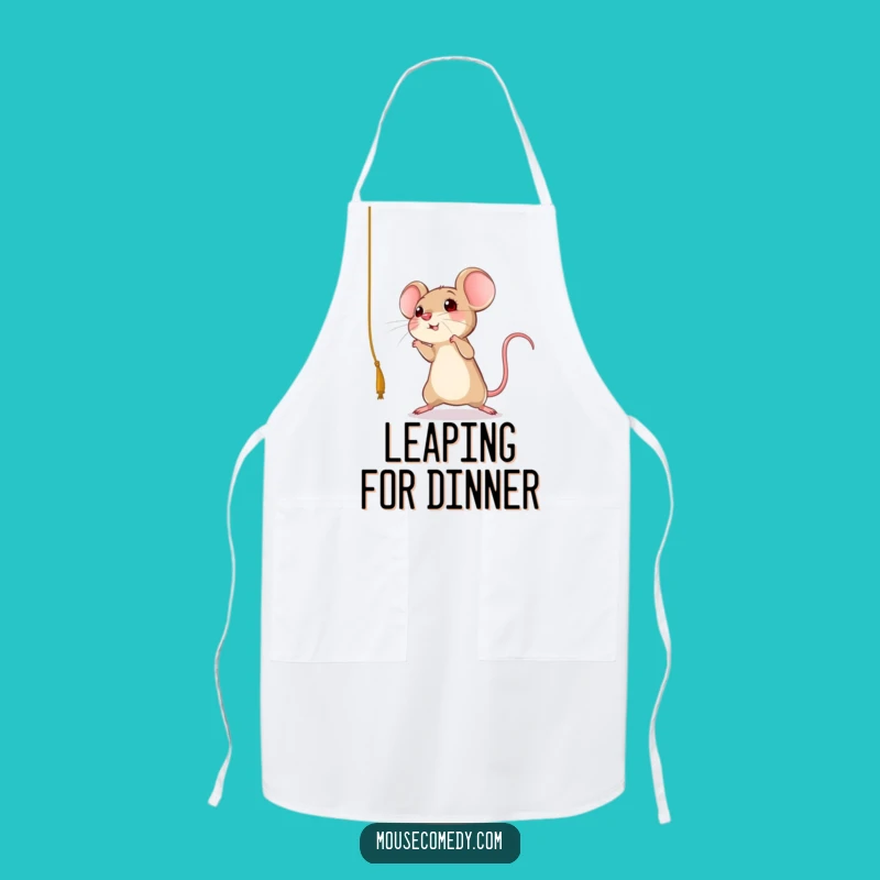 Funny Mouse Leap Apron - Kitchen Fun, Ideal Funny Gift for Cooks!