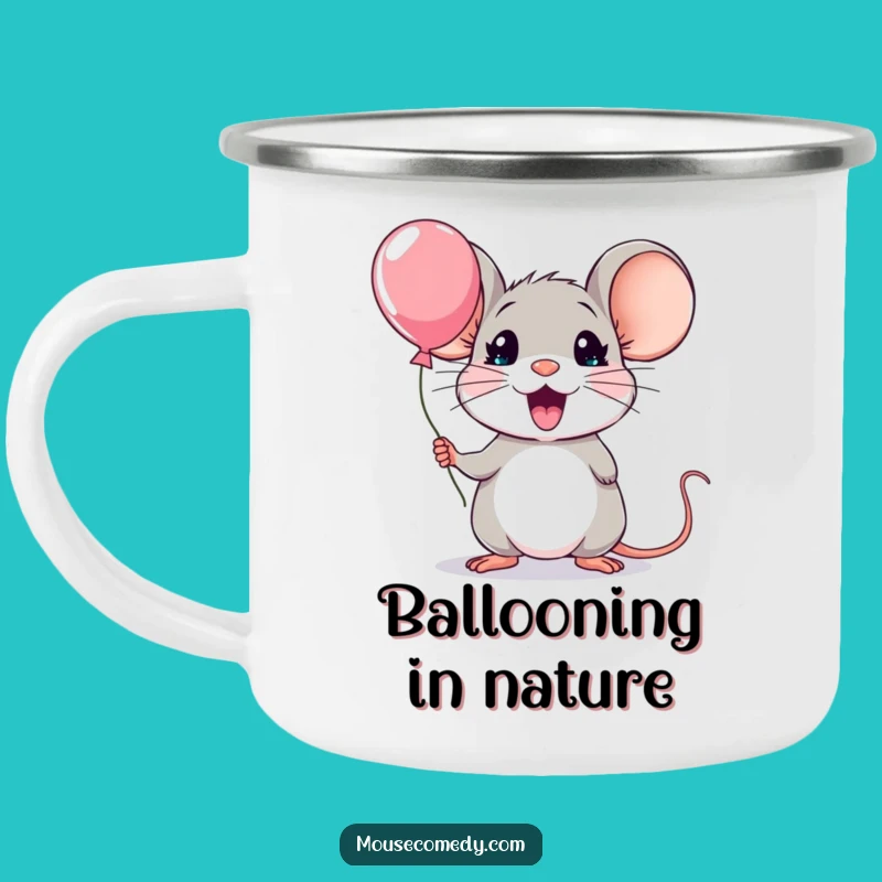 Funny Kawaii Mouse Surprise Camping Mug: Durable & Hilarious Outdoor Companion