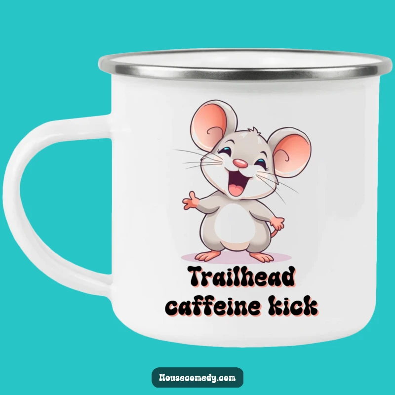 Funny Explorer Mouse Camping Mug: Adventure Fuel!