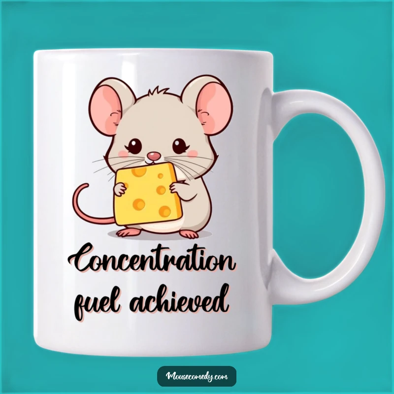 Funny Kawaii Mouse Cheese Balance Mug: Delicate Act, Big Laughs Funny Gift!