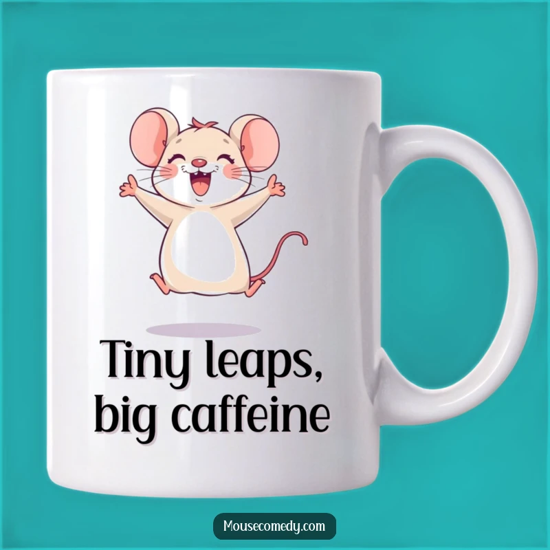 Funny Joyful Mouse Leap Mug: The Perfect Funny Gift for Mouse Lovers!