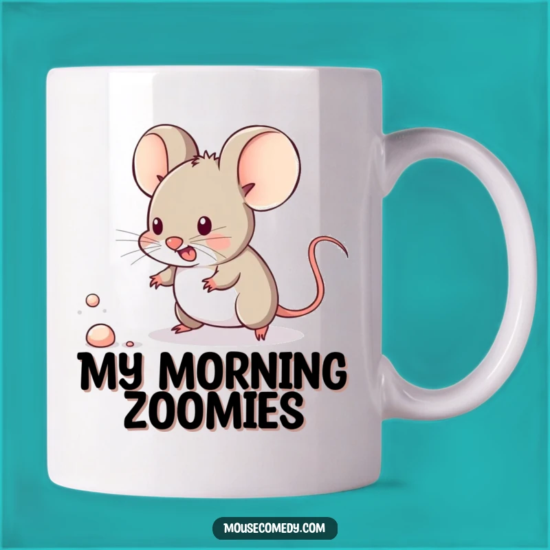 Funny Kawaii Mouse Mug - Dust Hunter Hero, Hilarious Tiny Pet Gift