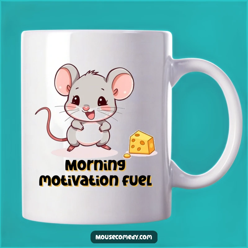 Funny Mouse Cheese Chase Mug: Adorable Rodent Gourmet Delight Gift