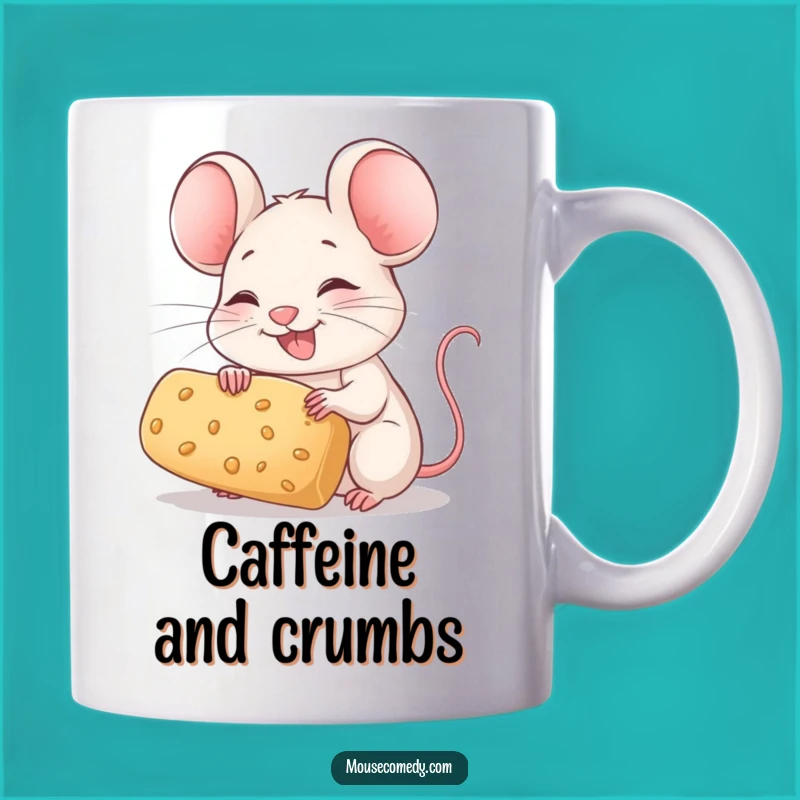 Funny Mouse Crumb Mug: Joyful Rodent Whiskers Twitching Treat Gift