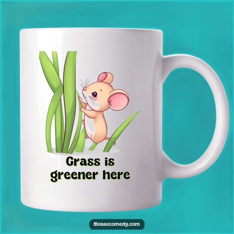 Funny Mouse Climbing Grass Mug: A Hilarious Attempt for a Quirky Gift