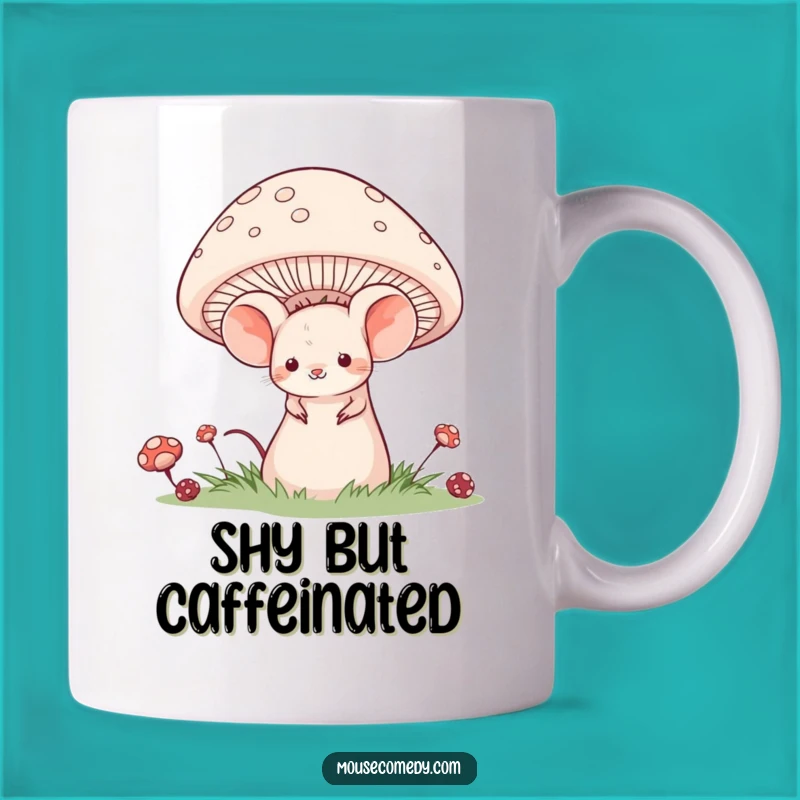 Funny Shy Mouse Mug: Whimsical Forest Friend & Gentle Humor Gift