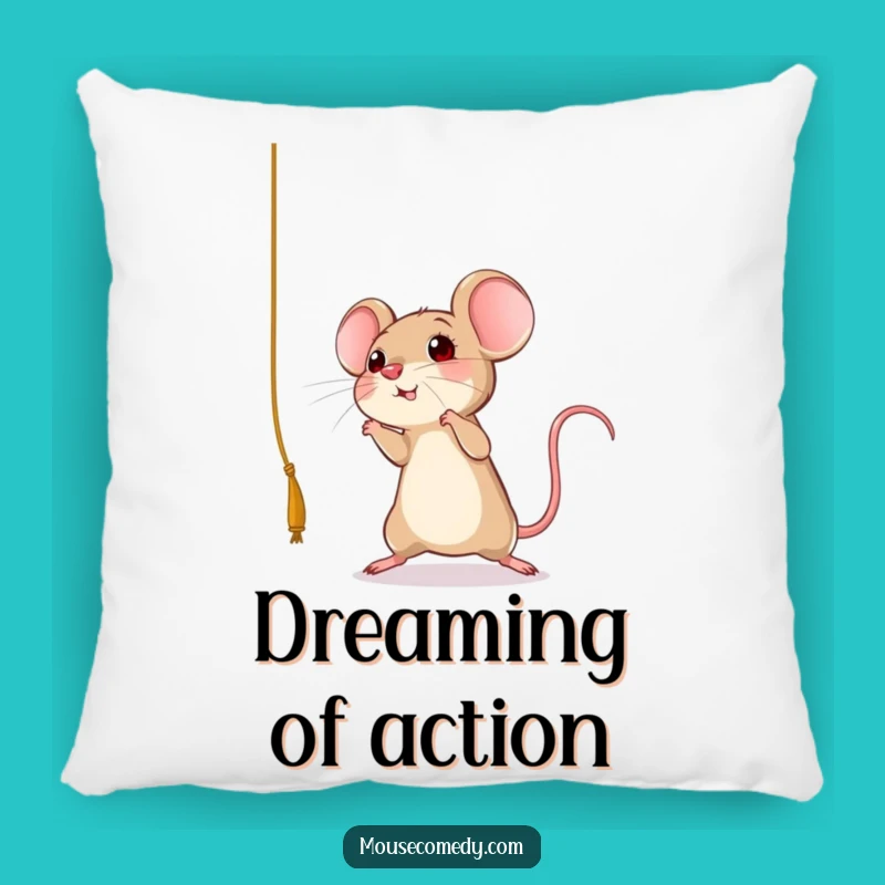 Funny Mouse Leap Pillow - Soft & Playful Accent, Perfect Funny Gift!