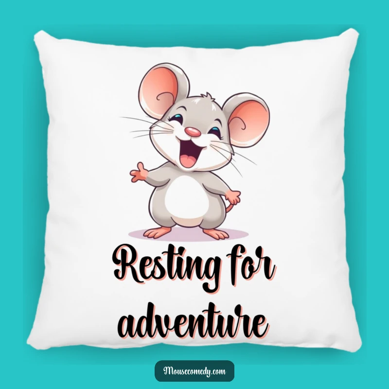 Funny Explorer Mouse Pillow: Snuggle the Spirit of Adventure
