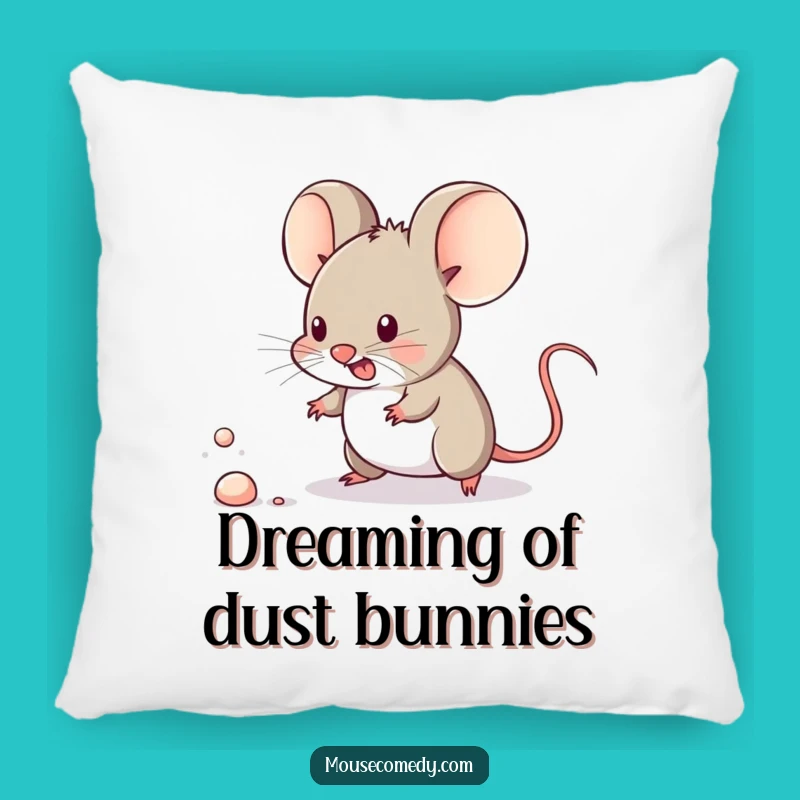 Funny Kawaii Mouse Pillow - Comfy Companion, Hilarious Decor Accent