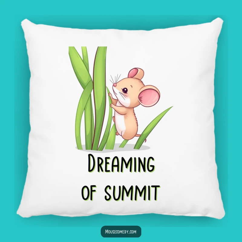 Funny Mouse Grass Climb Pillow: Snuggle Up with This Humorous Comfort