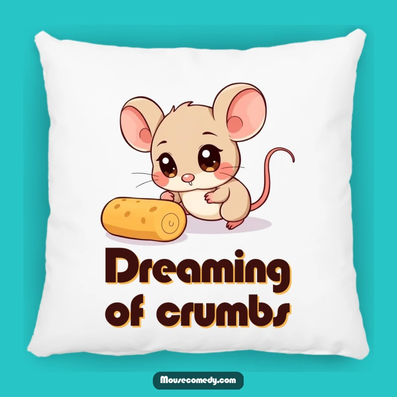 Funny Mouse Pillow: Wide-Eyed Crumb Comfort, Adorable Funny Gift