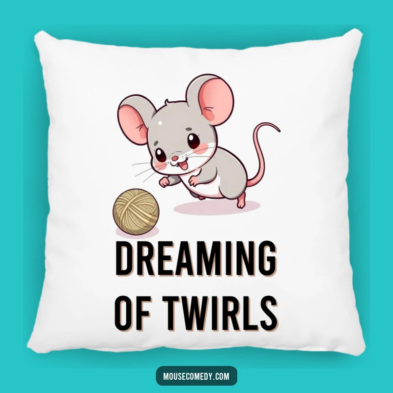 Funny Playtime Pillow - Kawaii Mouse String Game Comfort Gift