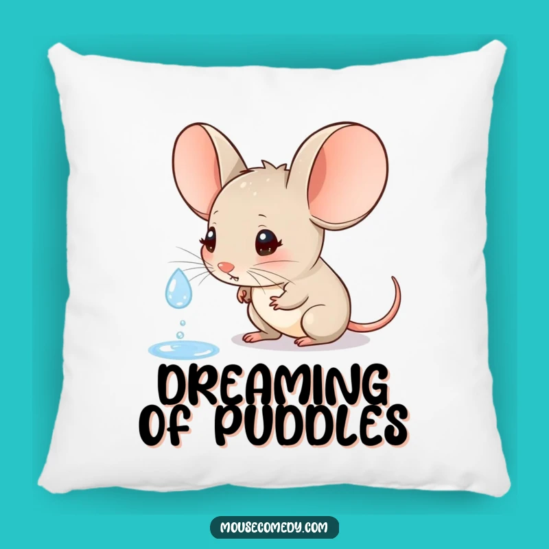 Funny Pondering Pillow - Big Ears Mouse Comfort Gift