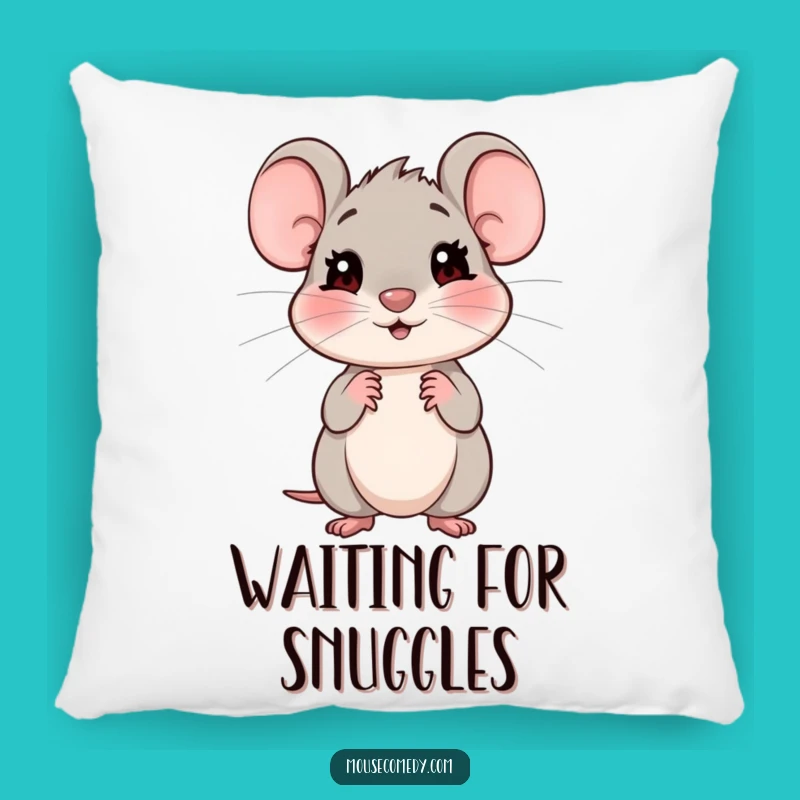 Funny Shy Mouse Pillow: Snuggle Up with Sweetness