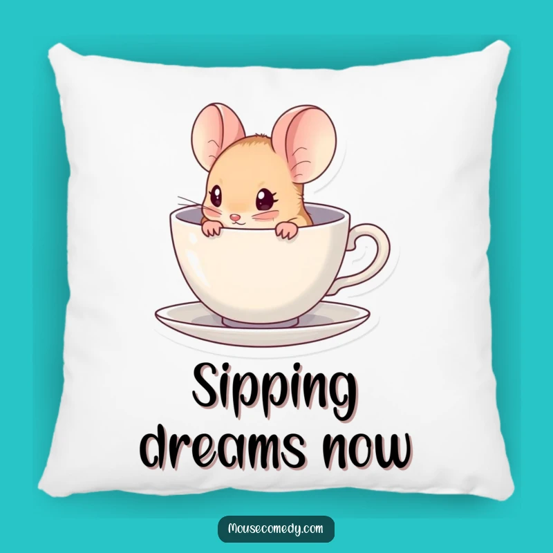 Funny Kawaii Mouse Pillow - Cozy Nook Accent, Hilarious Decor