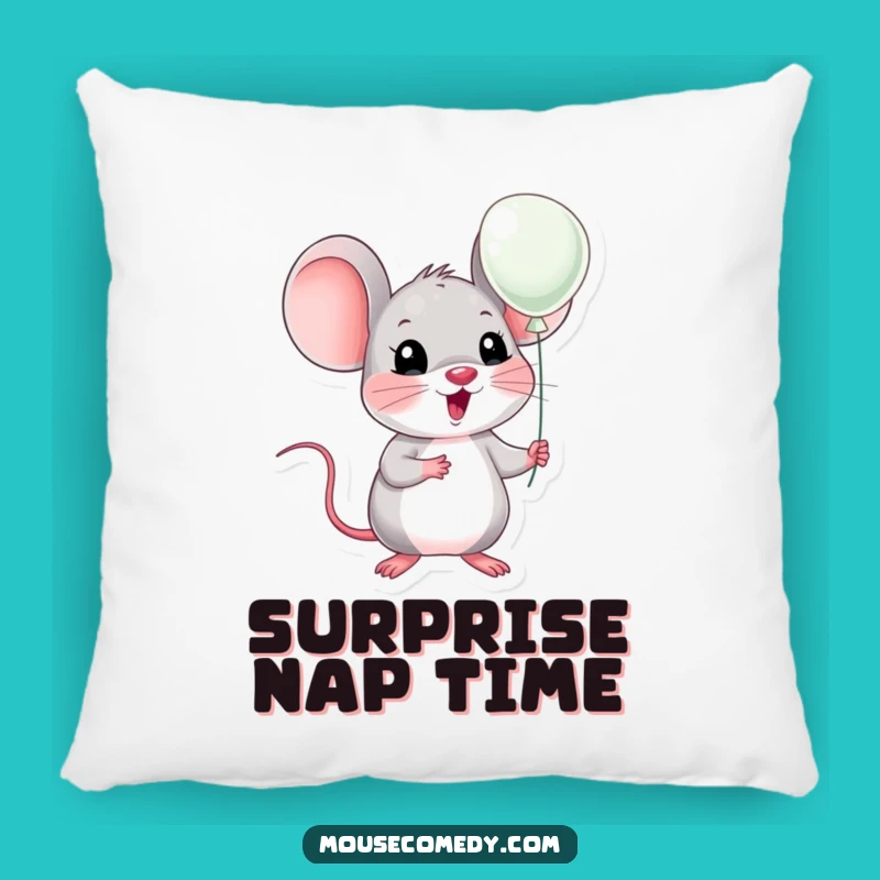 Funny Kawaii Mouse Surprise Balloon Pillow: Cuddle Up with Exaggerated Comfort Funny Gift!