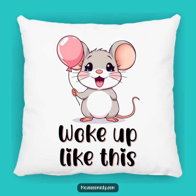 Funny Kawaii Mouse Surprise Pillow: Comfy & Hilarious Accent Cushion