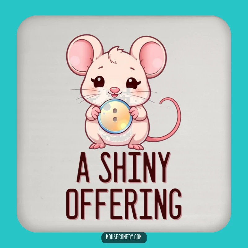 Funny Kawaii Mouse Coaster: Protect Surfaces with Charm