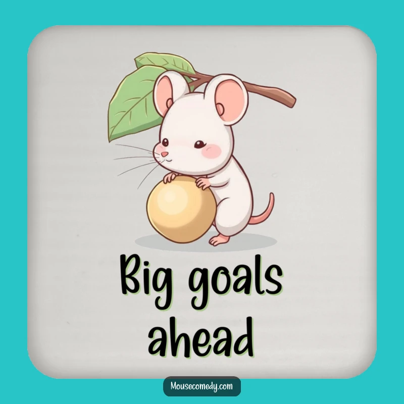 Funny Big Seed Mouse Coaster: Protect Surfaces with Ambitious Style