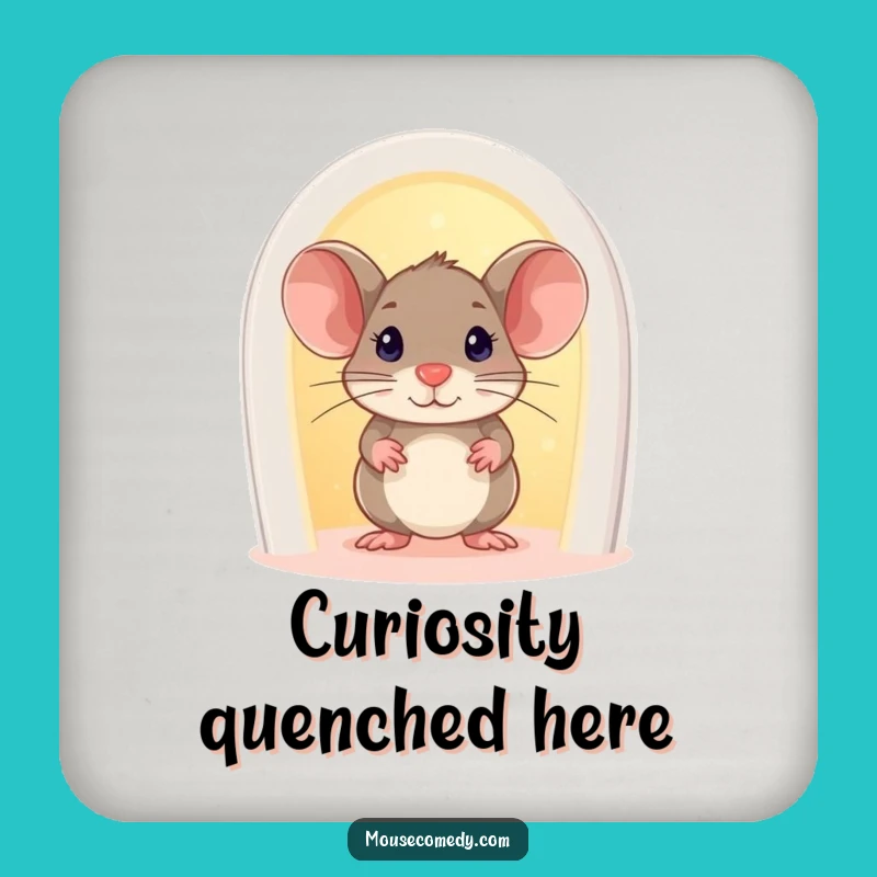 Funny Mouse Glowing Doorway Coaster: Add Magic to Surfaces, Great Gift