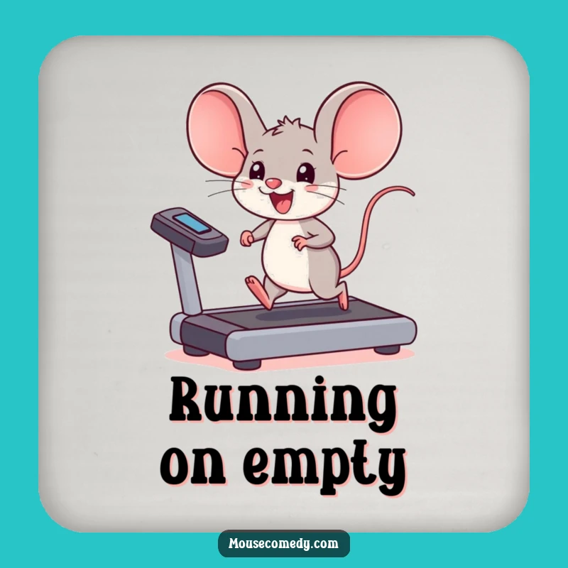 Funny Kawaii Mouse Treadmill Coaster: Active Protection for Your Table