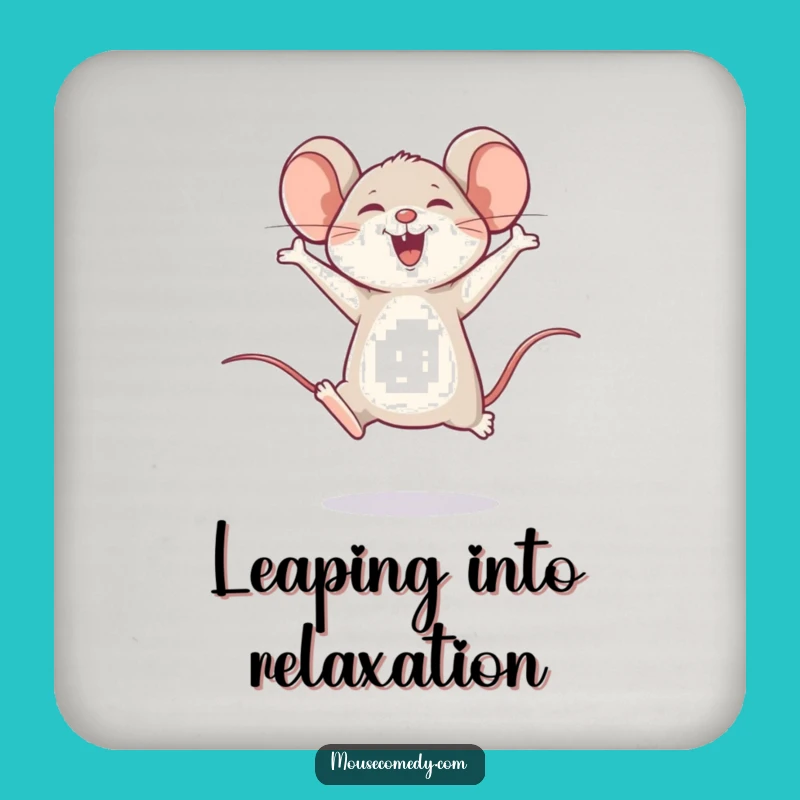 Funny Happy Mouse Leap Coasters: Protect Surfaces with Joy