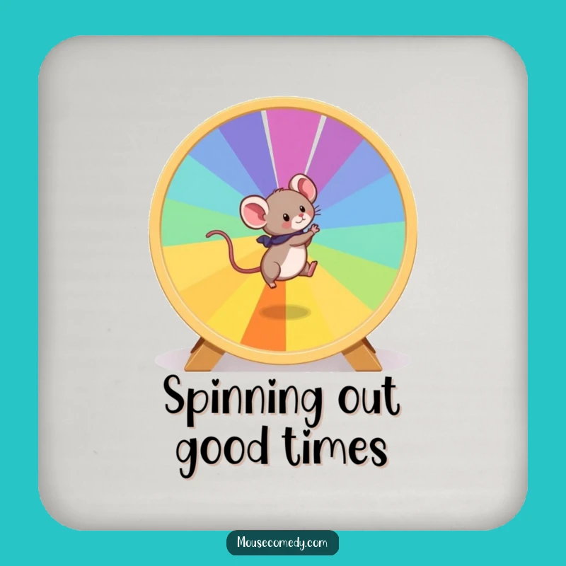 Funny Mouse Hamster Wheel Coaster: Add Fun to Your Surfaces, Great Gift