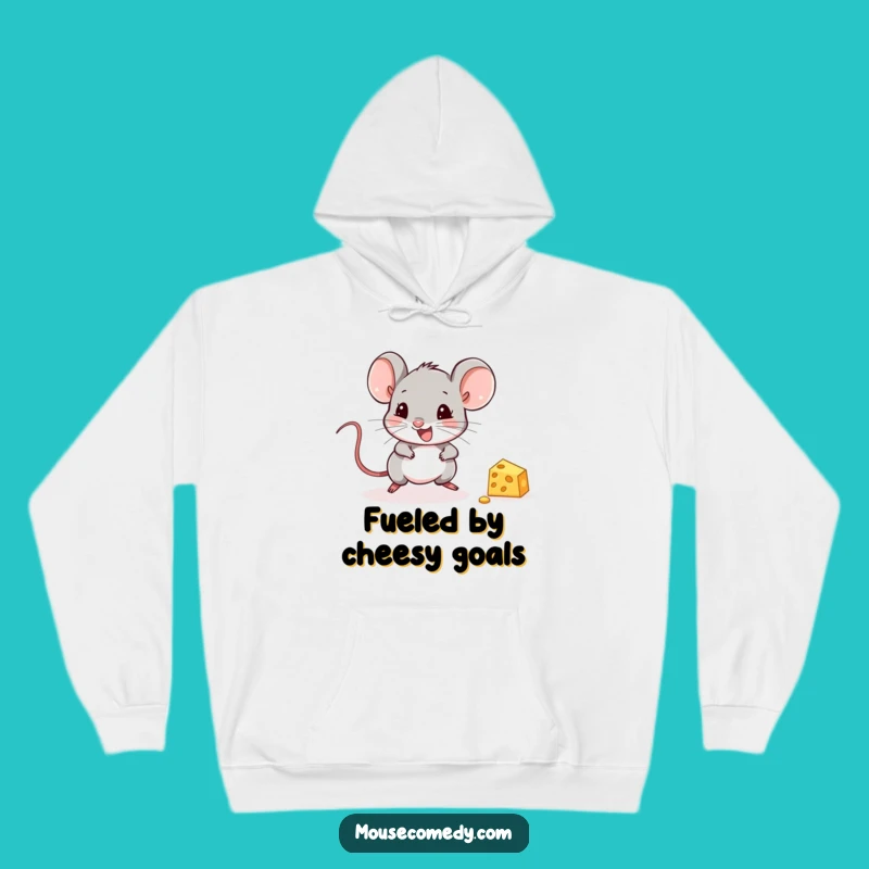 Cozy Funny Mouse Hoodie: Adorable Cheese Lover Rodent Apparel Gift