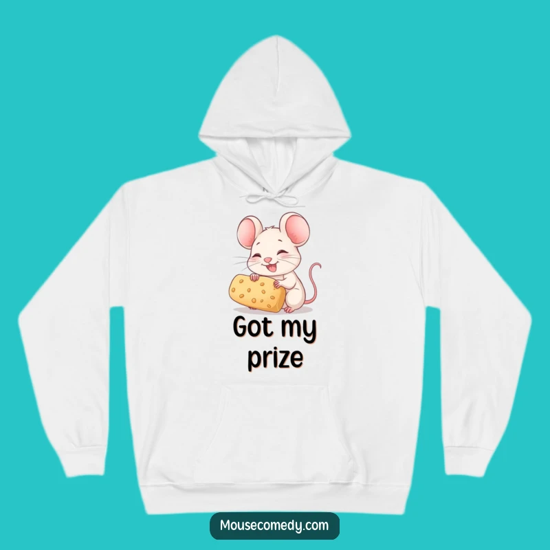 Cozy Funny Mouse Hoodie: Joyful Crumb Holder Rodent Apparel Gift
