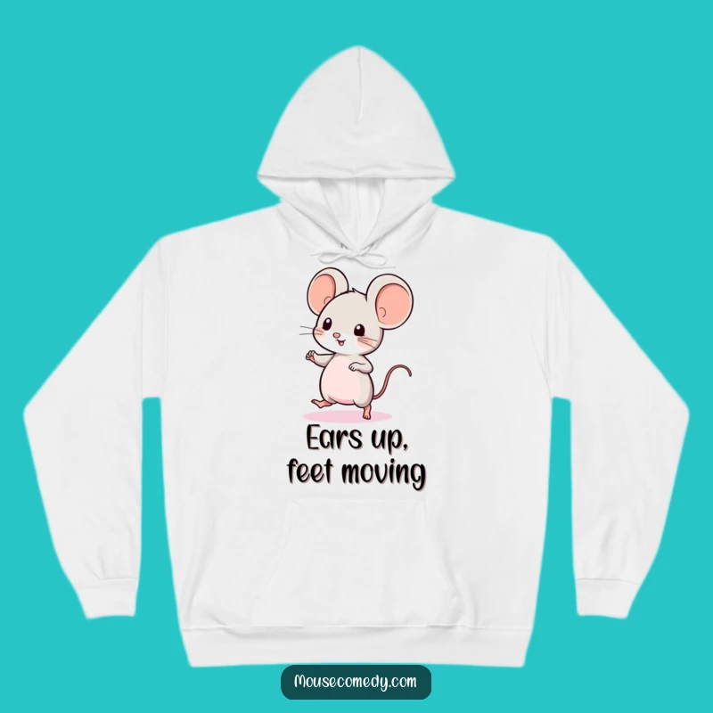 Cozy Funny Kawaii Mouse Dance Hoodie: Warm & Whimsical