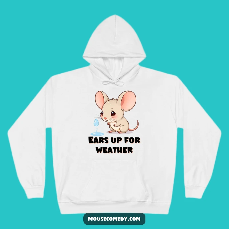 Funny Cozy Raindrop Hoodie - Large Ears Mouse Comfort Gift