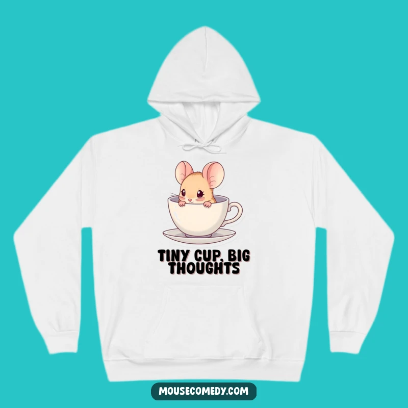 Funny Kawaii Mouse Hoodie - Cozy Nook, Warm & Hilarious Style