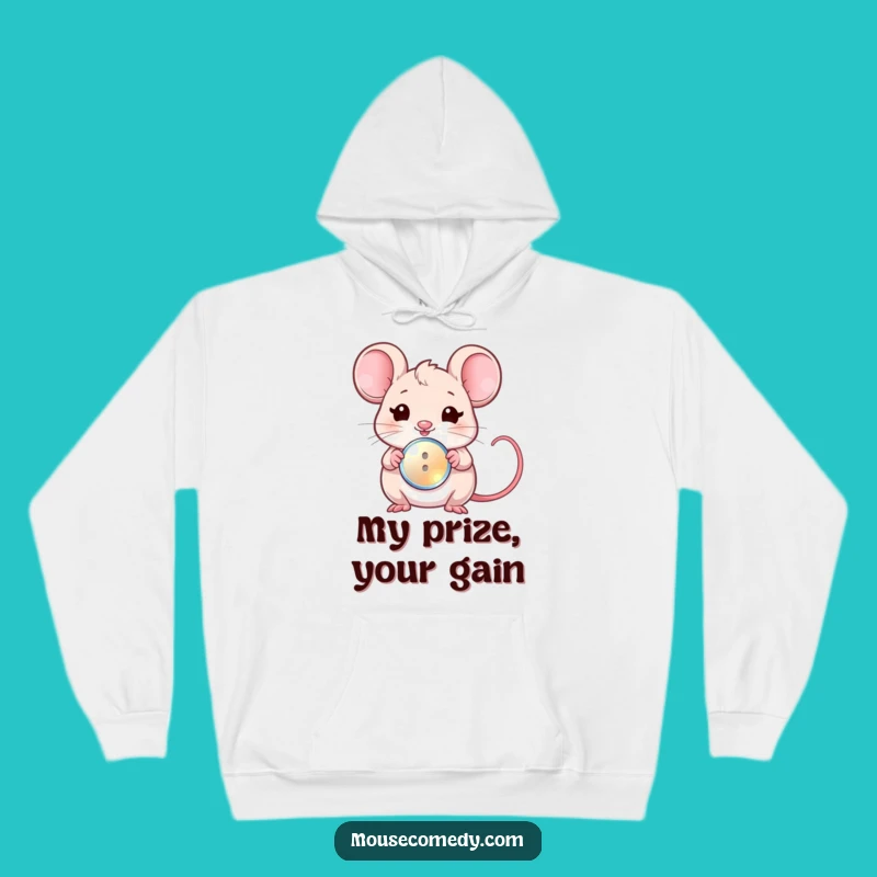 Funny Kawaii Mouse Hoodie: Cozy Up with a Wink and a Gift