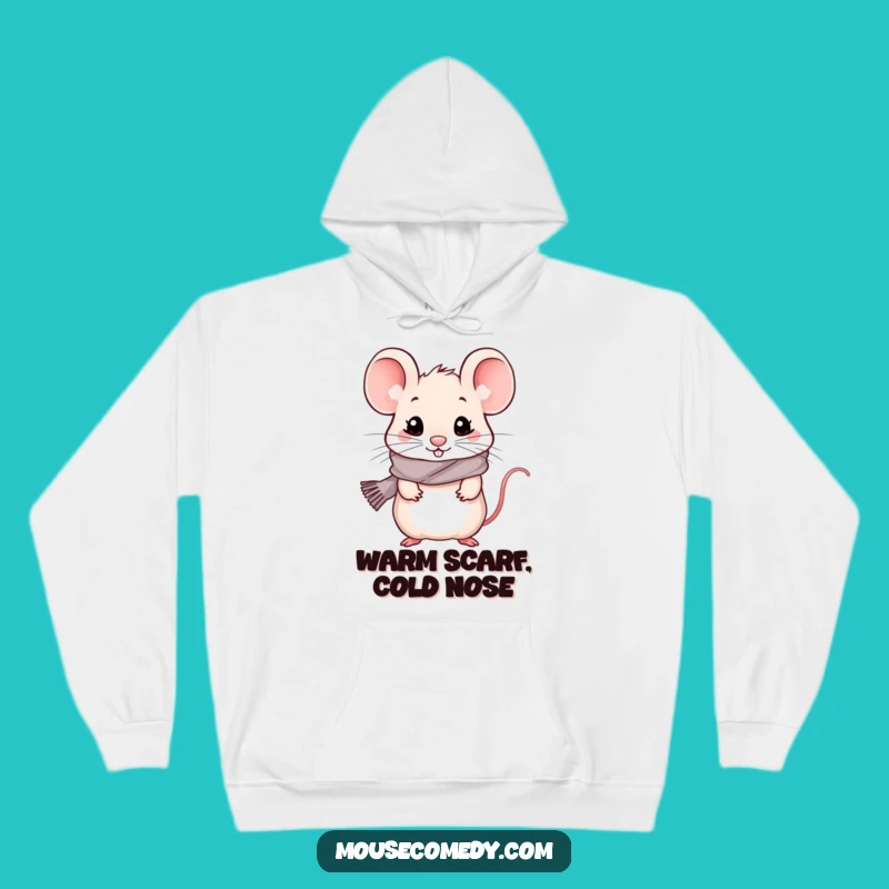 Funny Kawaii Mouse Hoodie - Snuggle Season, Warm & Hilarious Style