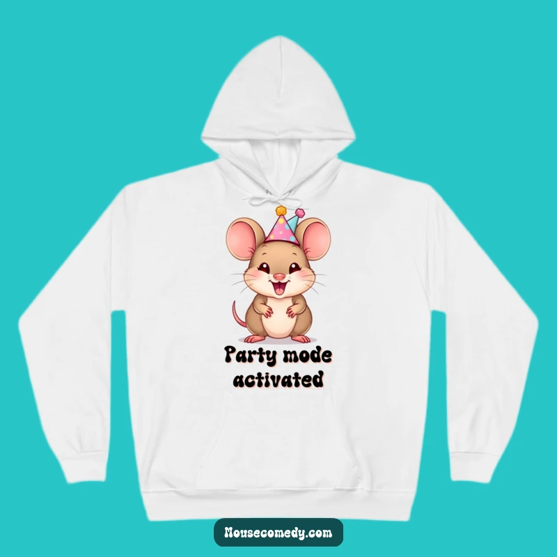 Funny Mouse Cub Hoodie: Cozy Party Squeaks, Ultimate Funny Gift