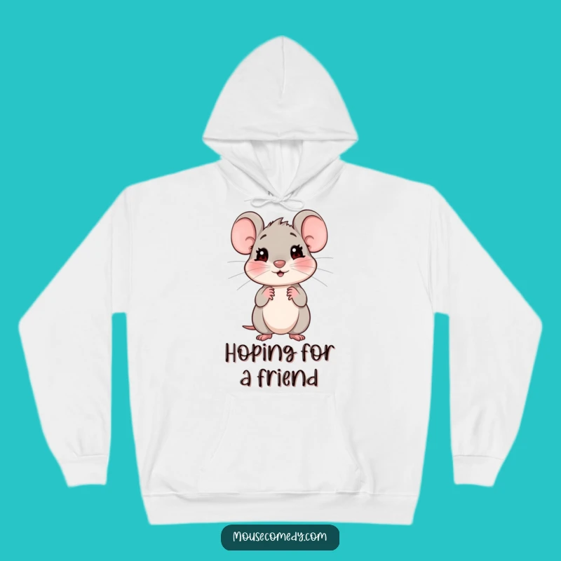 Funny Shy Mouse Hoodie: Cozy Up with Sweetness