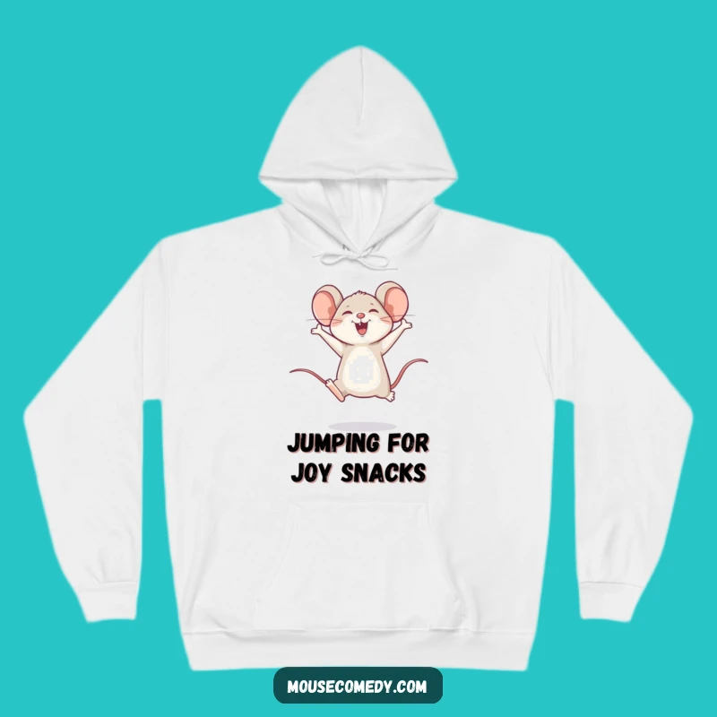 Funny Happy Mouse Leap Hoodie: Cozy Joy and Laughter