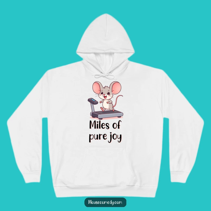 Funny Kawaii Mouse Treadmill Hoodie: Cozy Comfort for Active Souls