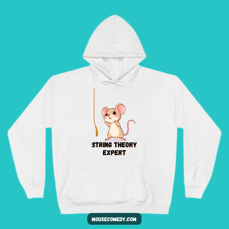 Cozy Funny Mouse Leap Hoodie - Warm & Playful Gift Apparel!