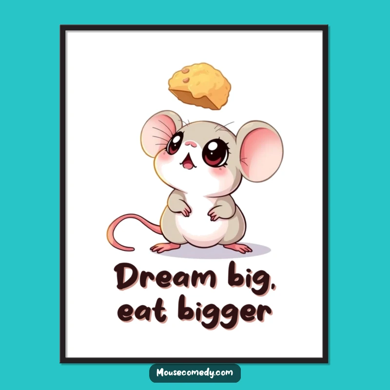 Funny Free Printable Wall Art: Big-Eyed Mouse & Crumb, Downloadable Eye-Catchy Decor!