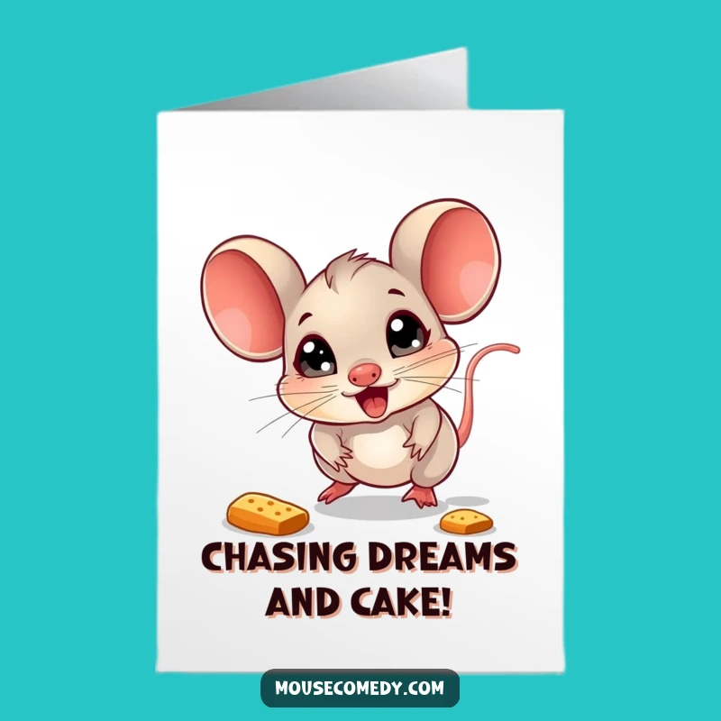 Free Printable Mouse Crumb Card: Funny Birthday Treat Gift