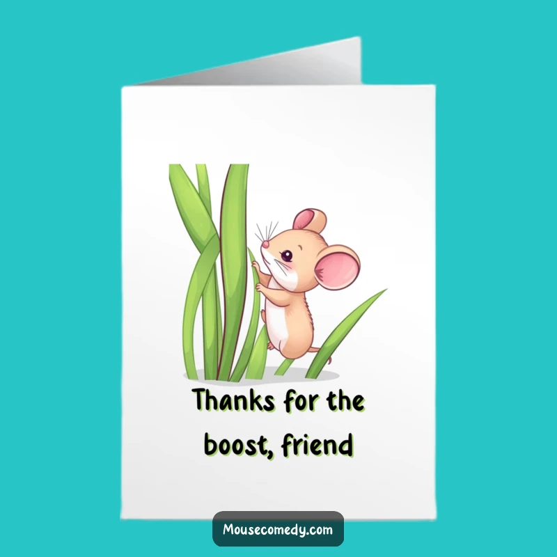 Free Printable Thank You Card: Funny Mouse Effort, Grateful Downloadable Gift