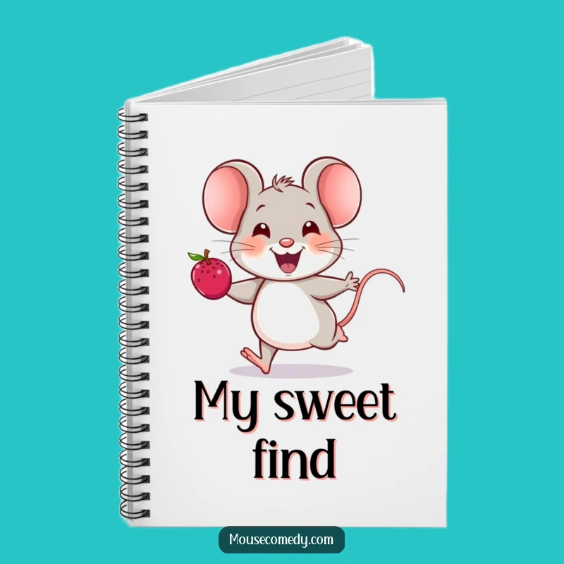 Funny Cheerful Mouse Notebook - Joyful Ideas, Humorous Journaling